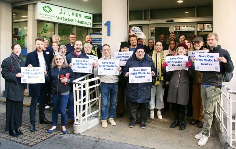 Community opposition to Soho Walk in centre closure