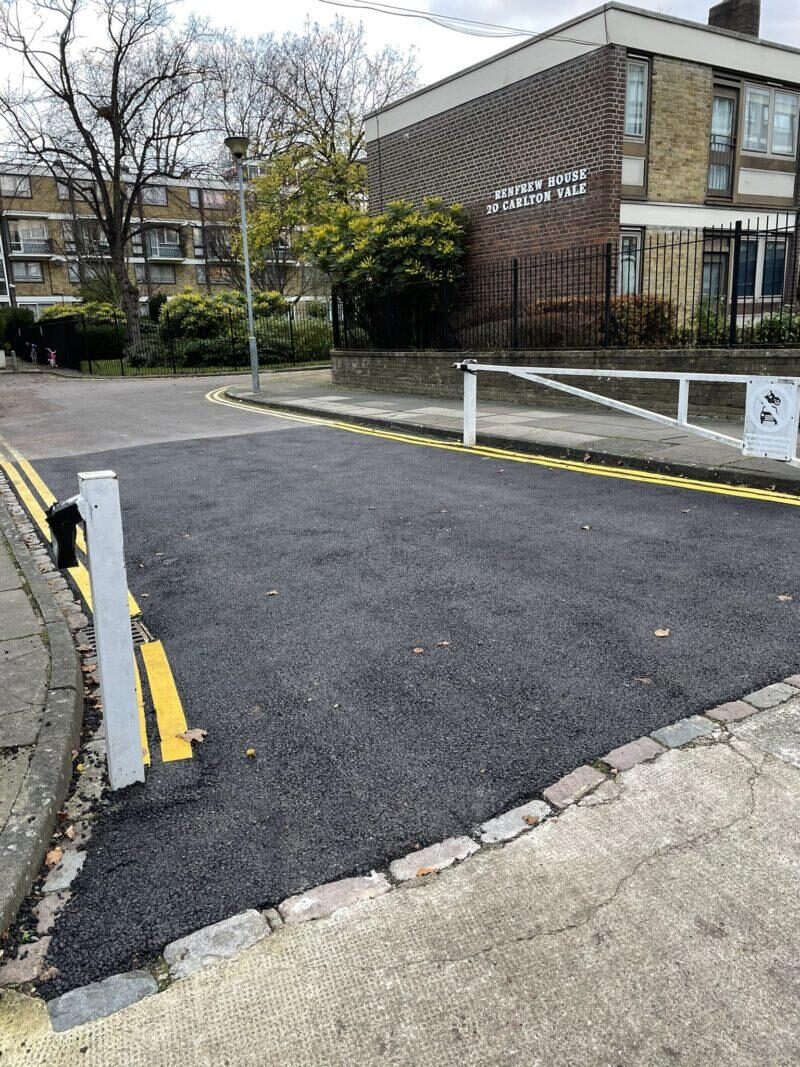 Strome House pot hole filled