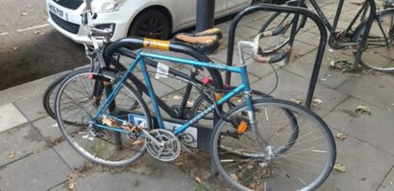 Abandoned bikes on Portsea Place