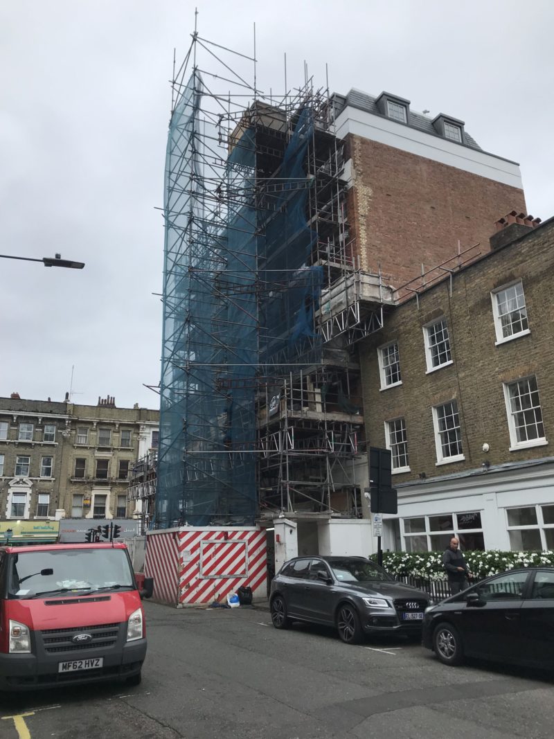 Star Street scaffolding