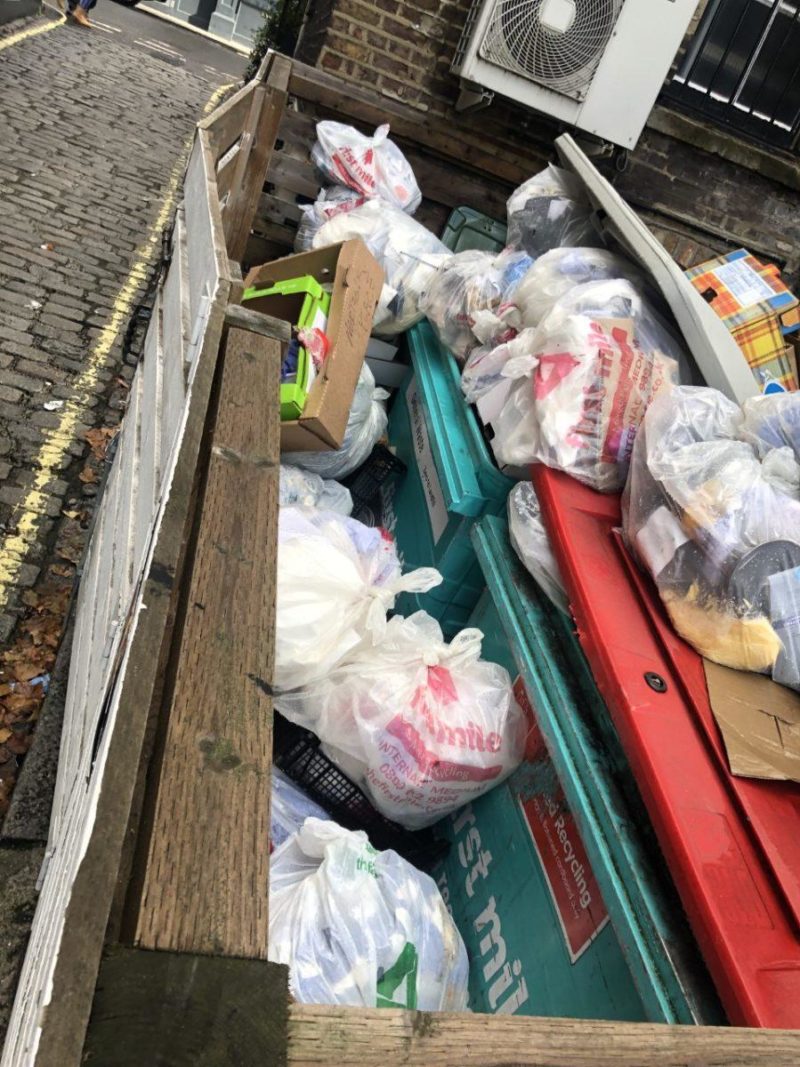 Praed Mews rubbish