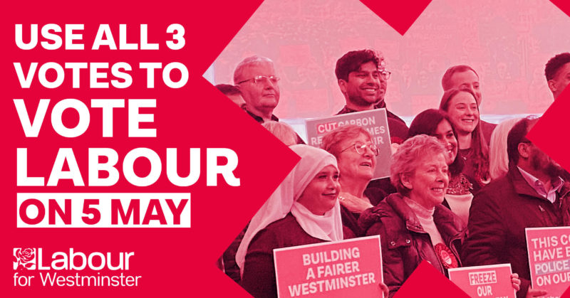 Vote for Westminster Labour on 5 May
