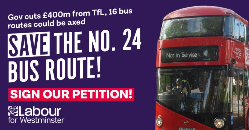 No cuts to the 24 bus route