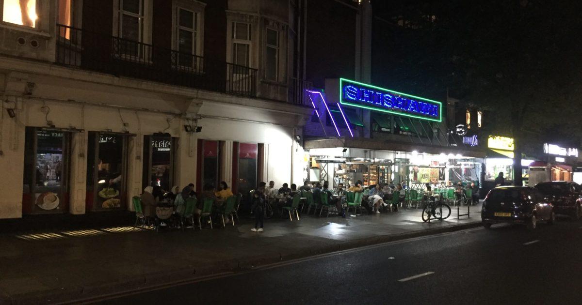 Action on Edgware Road tables and chairs on the pavement Westminster Labour Councillors