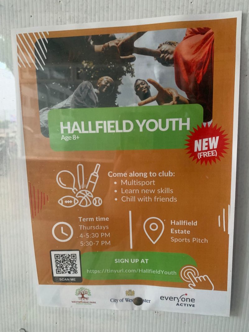 Labour youth clubs for Hallfield Estate