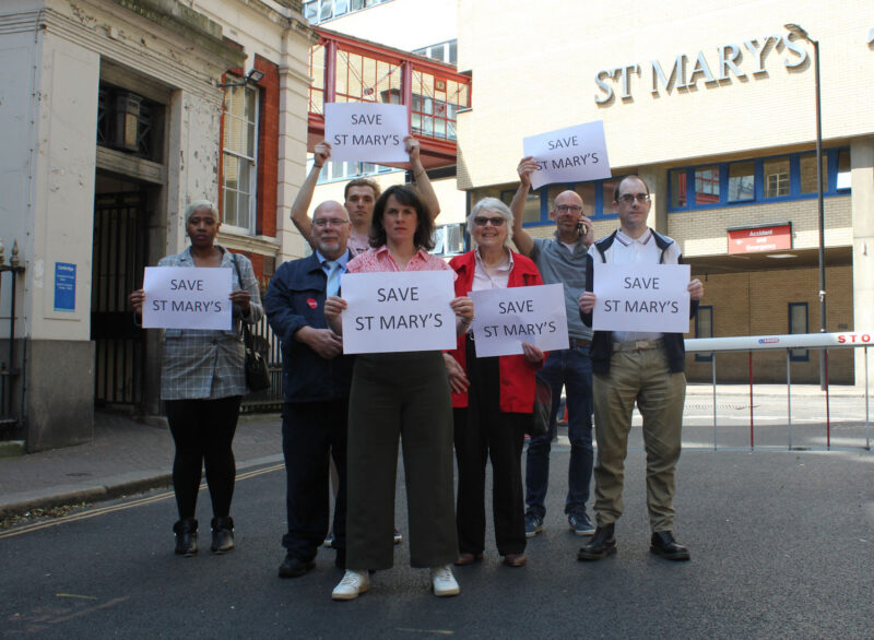 Rachel Blake and Westminster City Councillors outside St Mary