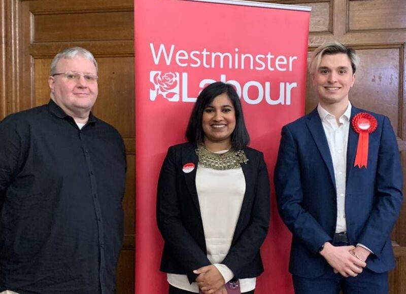 Pimlico South Labour Councillors - Jason Williams, Liza Begum & Robert Eagleton