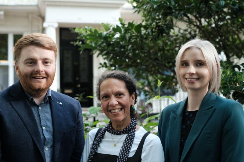 Lancaster Gate Labour Team - Connor Jones, Jenneba Sie-Jalloh and Ellie Ormsby